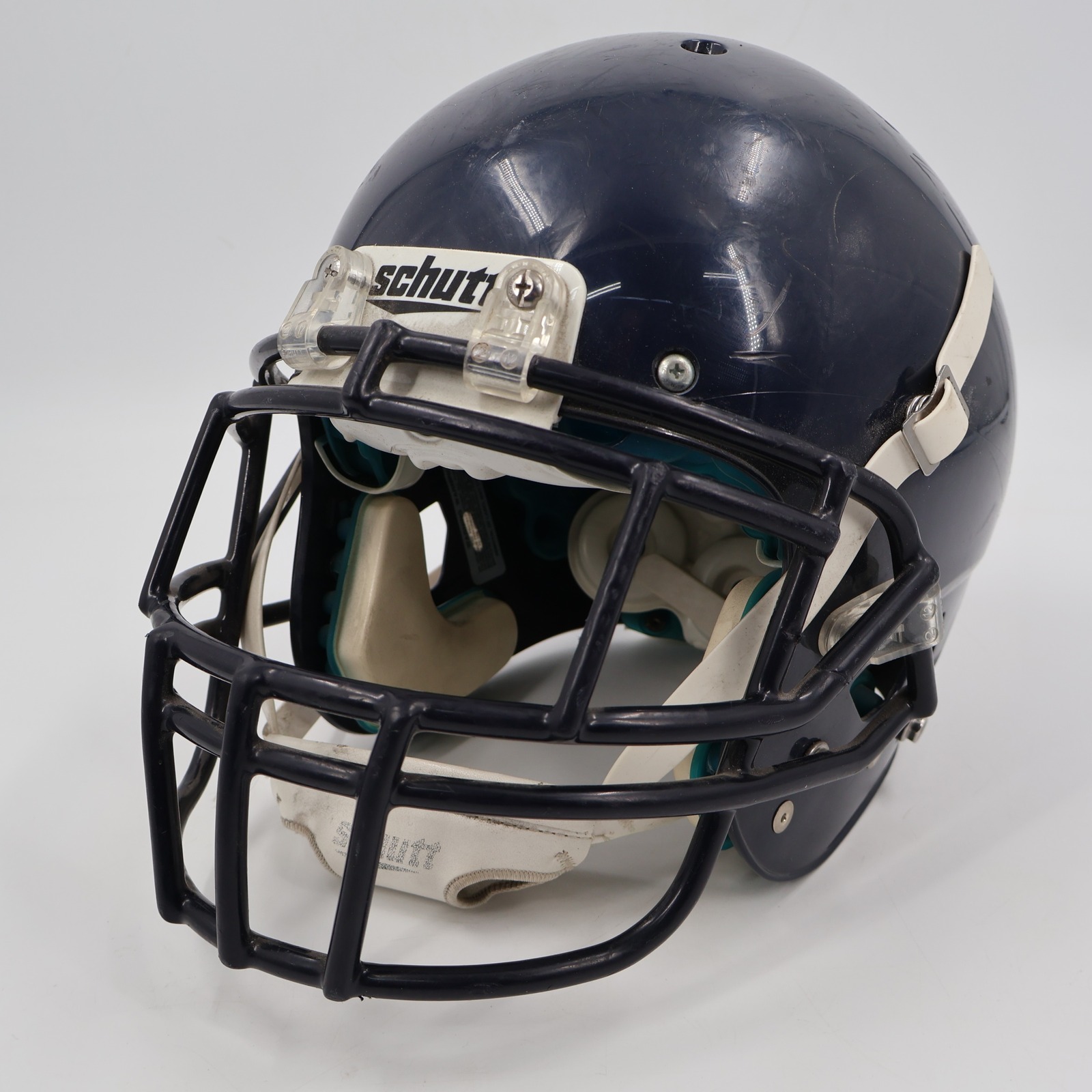 Schutt Air Xp Football Helmet Adult Medium Navy Blue Black Facemask 789001 04